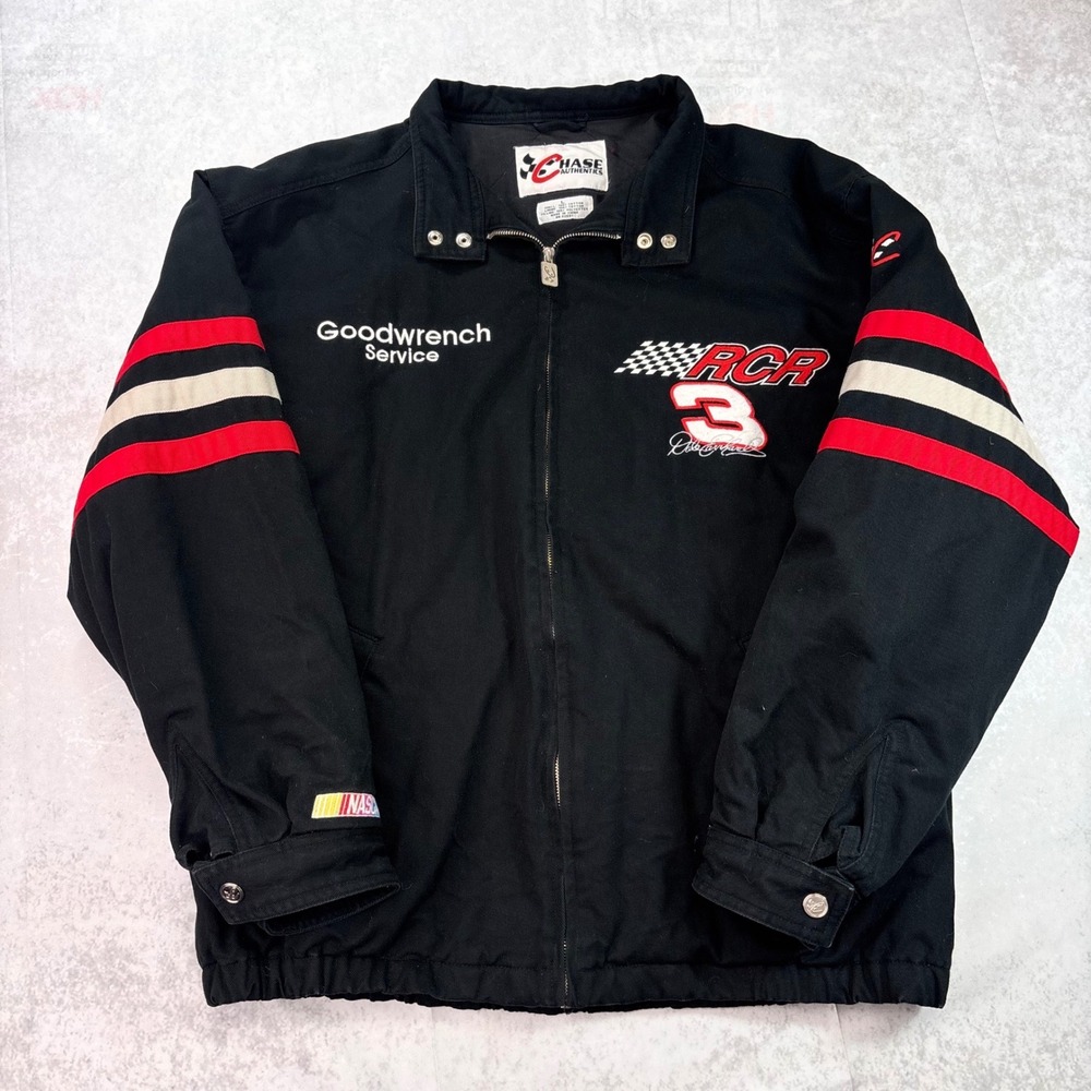 Vintage Dale Earnhardt RCR #3 Chase Authentics Racing Jacket Men's Large NASCAR